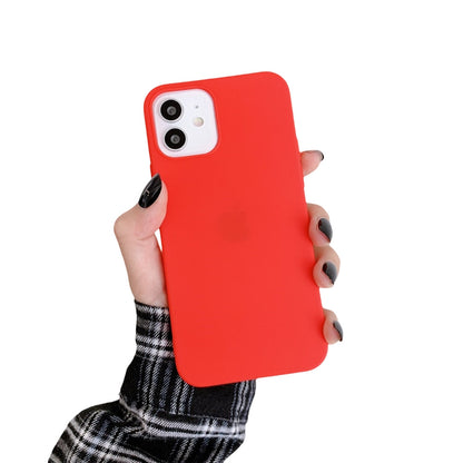 Anymob iPhone Red Silicone Plain Phone Case Soft Candy Cover-Mobile Phone Cases-PEROZ Accessories