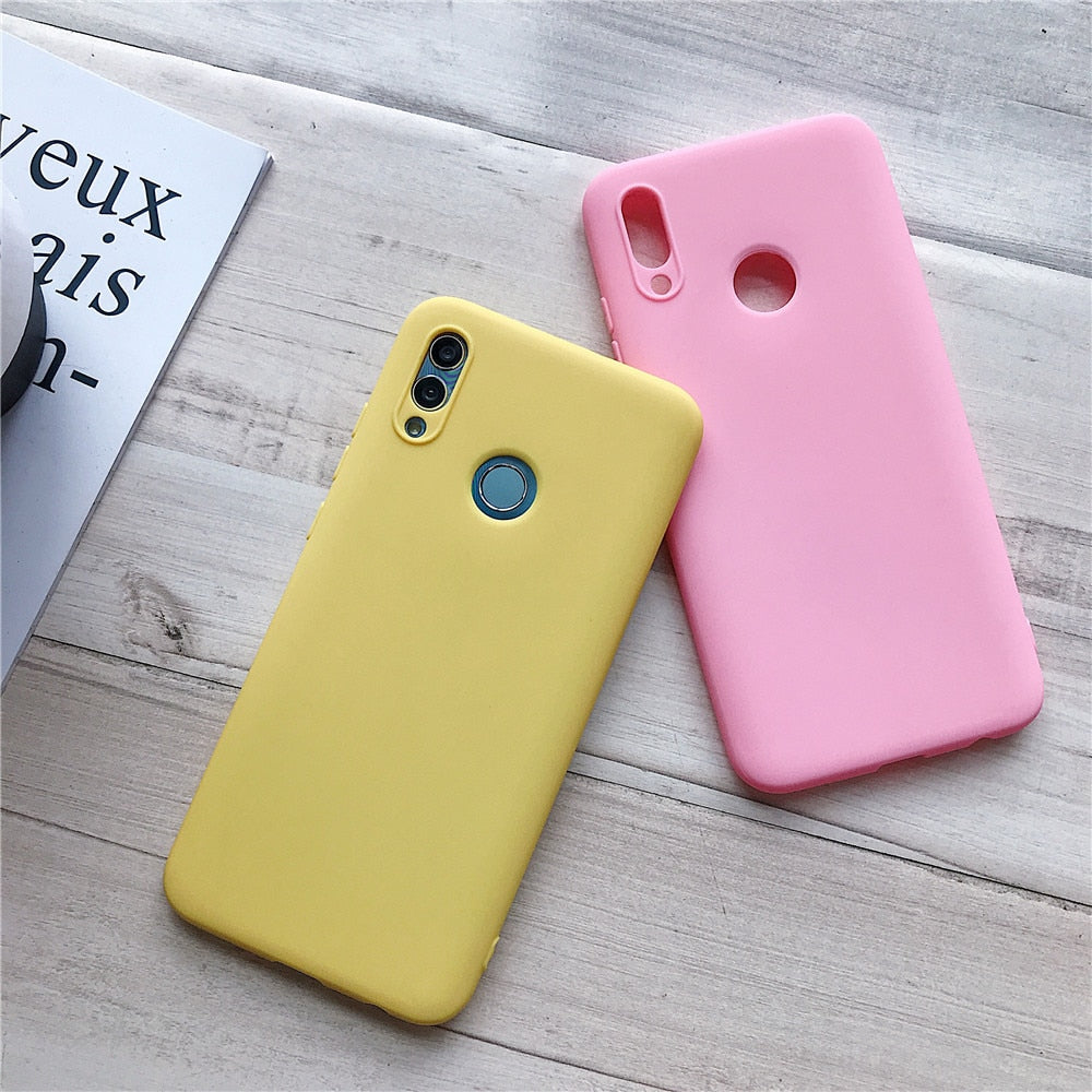 Anymob Samsung Yellow Candy Colored Jelly Silicone Mobile Phone Protective Case-Mobile Phone Cases-PEROZ Accessories