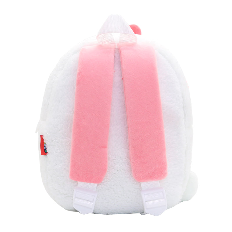 Anykidz 3D White Alpaca Kids School Backpack Cute Cartoon Animal Style Children Toddler Plush Bag Perfect Accessories For Boys and Girls-Backpacks-PEROZ Accessories