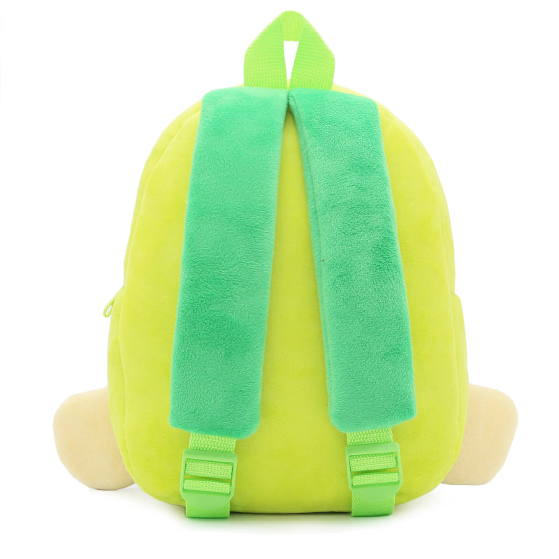 Anykidz 3D Green Turtle School Backpack Cute Animal With Cartoon Designs Children Toddler Plush Bag For Baby Girls and Boys-Backpacks-PEROZ Accessories