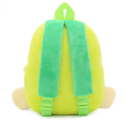 Anykidz 3D Green Turtle School Backpack Cute Animal With Cartoon Designs Children Toddler Plush Bag For Baby Girls and Boys-Backpacks-PEROZ Accessories