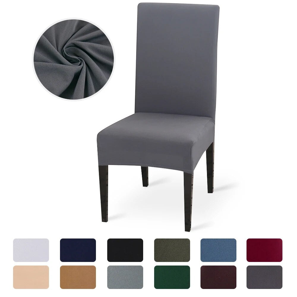 Anyhouz Chair Cover Navy with Anti-Dirt and Waterproof Elastic Material for Dining Room Kitchen Wedding Hotel Banquet Restaurant-Chair Cover-PEROZ Accessories