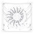 Anyhouz Tapestry White Sun and Moon Dance 150x130cm Psychedelic Scene Art Hippie Bohemian Decorative Sheet-Tapestry-PEROZ Accessories