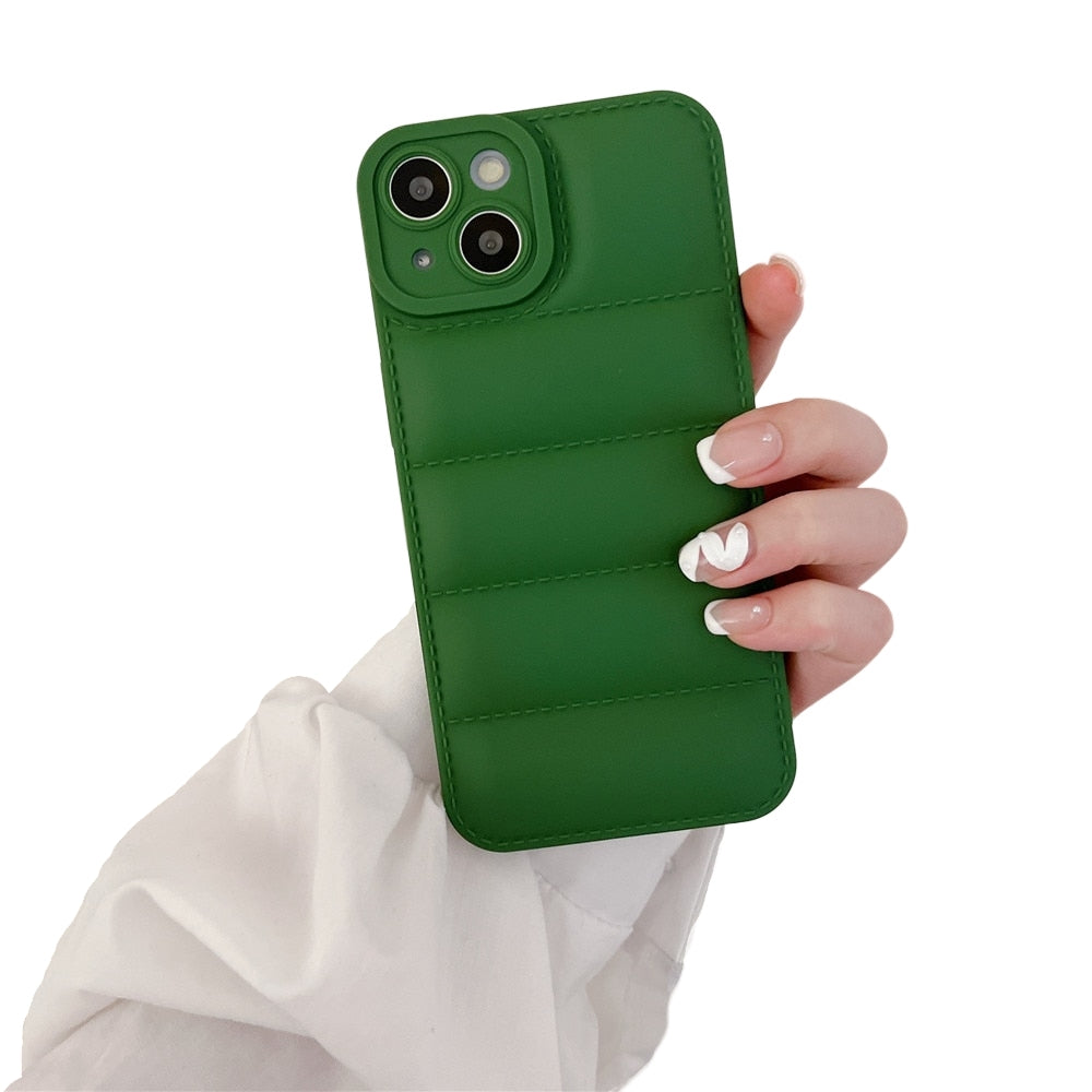 Anymob iPhone Green Jacket Silicone Phone Case Shockproof Candy Bumper Cover-Mobile Phone Cases-PEROZ Accessories