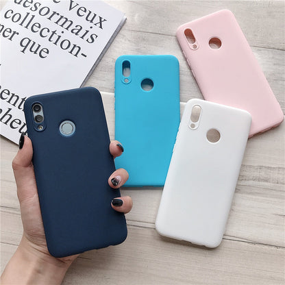 Anymob Huawei Blue Candy Colored Jelly Silicone Mobile Phone Protective Case-PEROZ Accessories