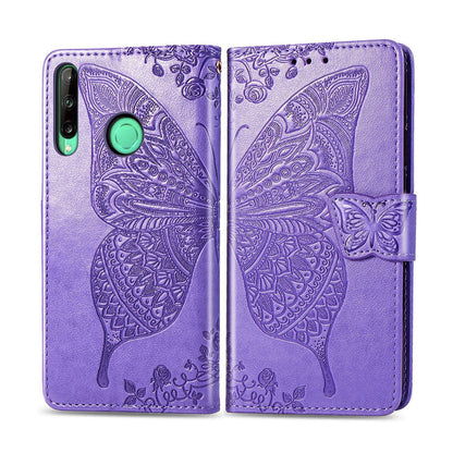 Anymob Huawei Black Butterfly Leather Flip Case Magnetic Cover Shell-PEROZ Accessories