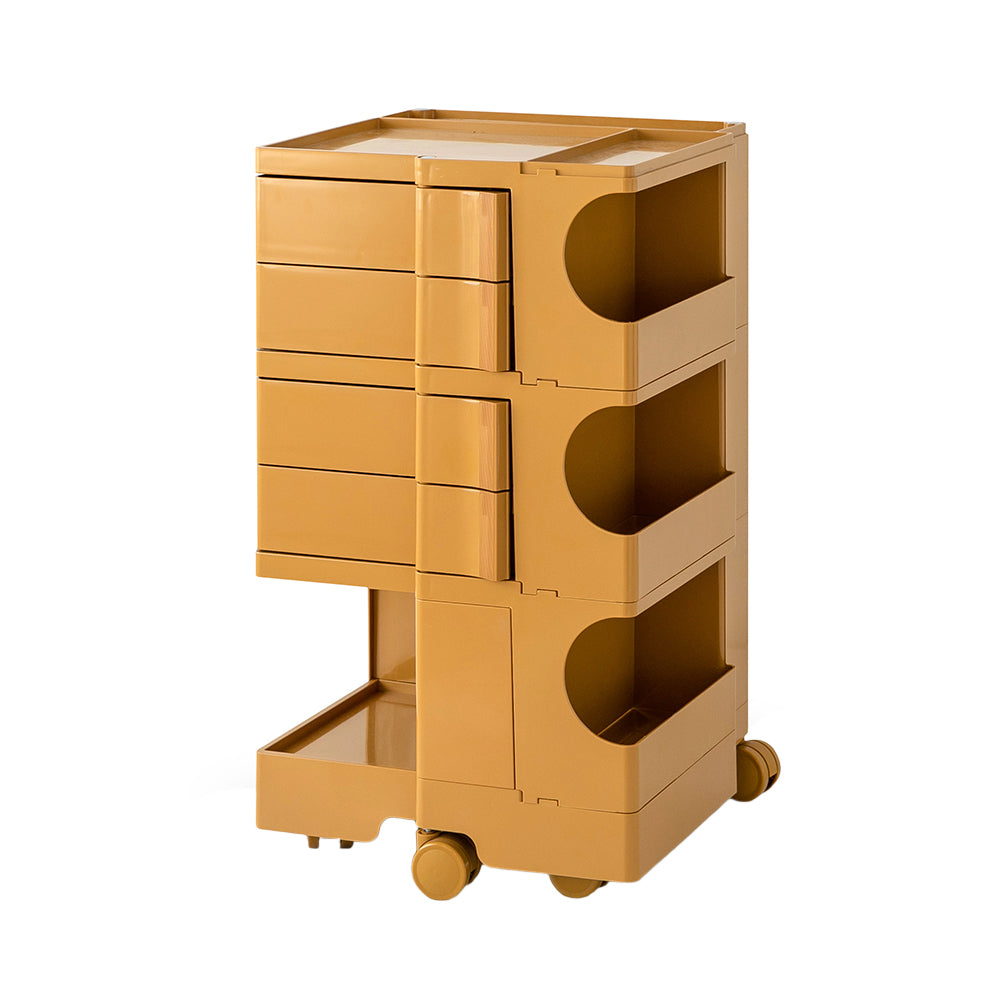 ArtissIn Bedside Table Side Tables Nightstand Organizer Replica Boby Trolley 5Tier Yellow-Furniture &gt; Living Room - Peroz Australia - Image - 1