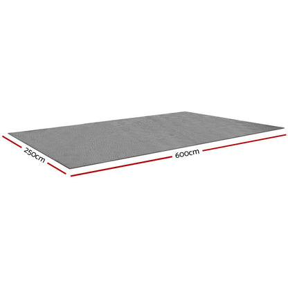 Weisshorn 6 X 2.5M Annex Floor Mat - Grey-Outdoor &gt; Camping-PEROZ Accessories