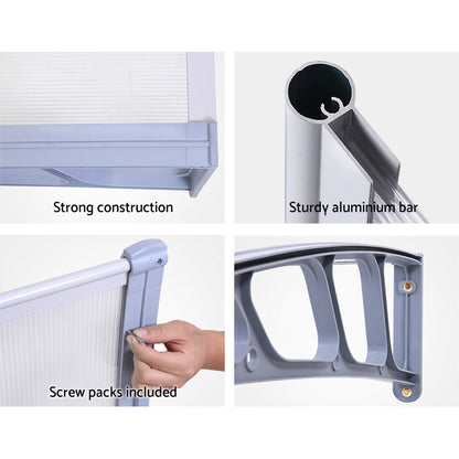 Instahut Window Door Awning Door Canopy Outdoor Patio Sun Shield 1.5mx4m DIY-Home &amp; Garden &gt; Shading-PEROZ Accessories