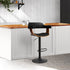 Artiss Bar Stool Curved Gas Lift PU Leather - Black and Wood-Bar Stools - Peroz Australia - Image - 8