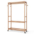 Artiss Bamboo Clothes Rack Coat Stand Garment Hanger Wardrobe Portable Airer-Furniture > Bedroom - Peroz Australia - Image - 1