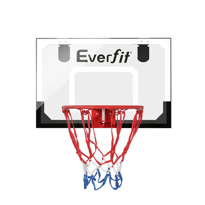 Everfit Mini Basketball Hoop Door Wall Mounted Kids Sport Backboard Indoor Black-Sports &amp; Fitness &gt; Basketball &amp; Accessories-PEROZ Accessories