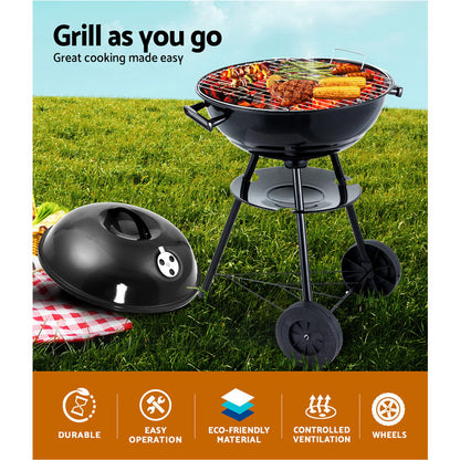 Grillz Charcoal BBQ Smoker Drill Outdoor Camping Patio Barbeque Steel Oven-Home &amp; Garden &gt; BBQ-PEROZ Accessories