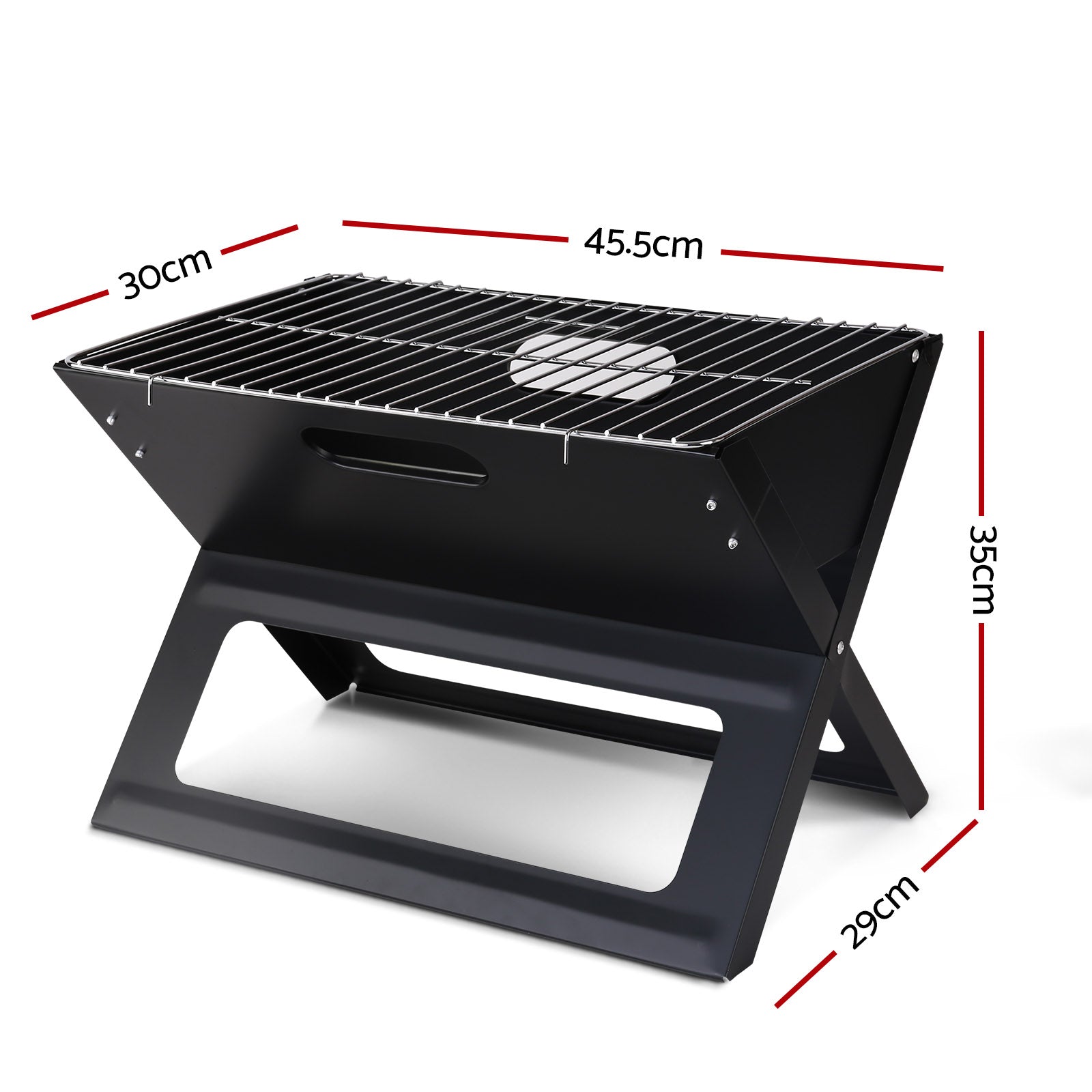 Grillz Notebook Portable Charcoal BBQ Grill-Home &amp; Garden &gt; BBQ-PEROZ Accessories