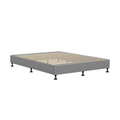 Shop Oikiture Bed Frame Double Size Bed Base Platform Grey  | PEROZ Australia