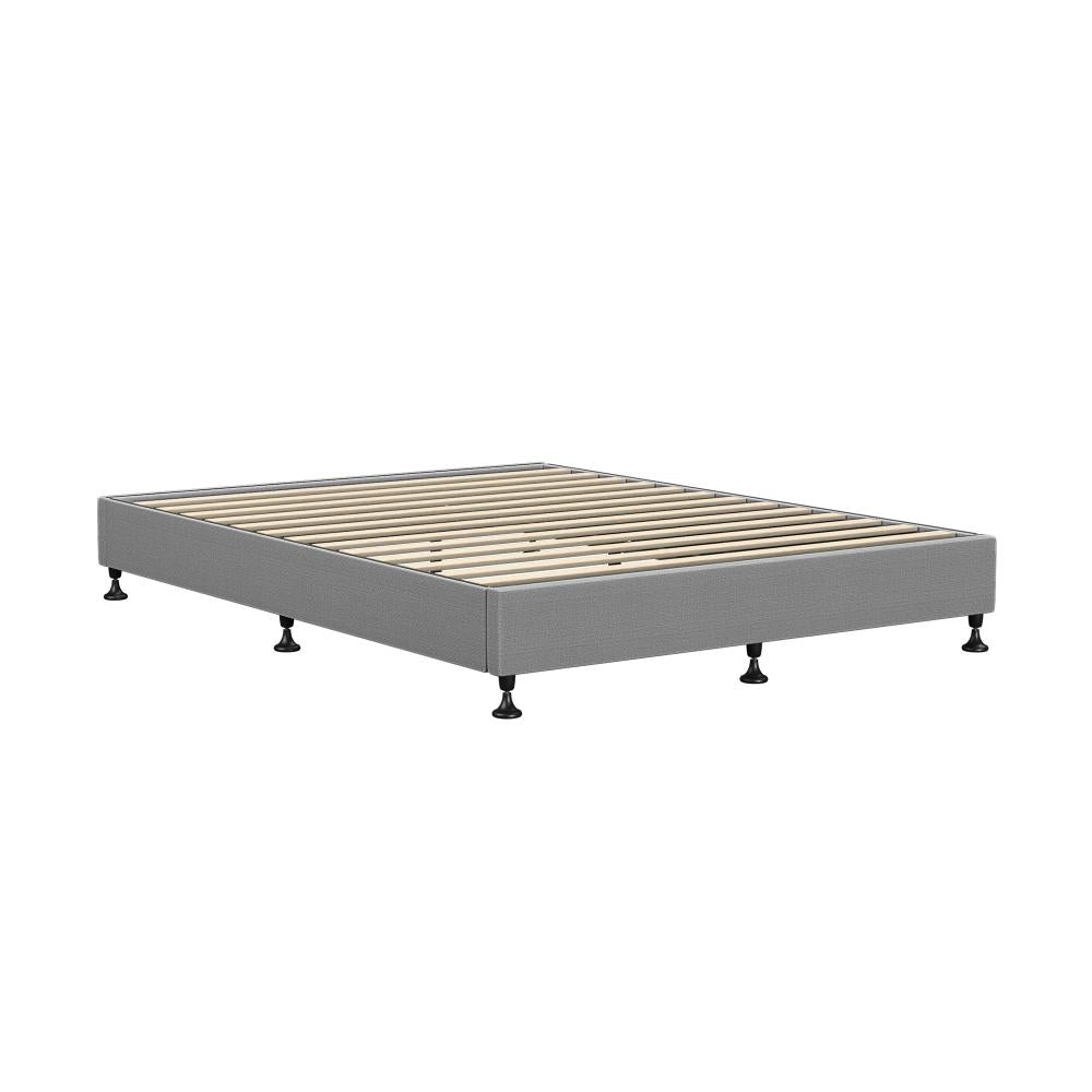 Shop Oikiture Bed Frame Queen Size Bed Base Platform Grey  | PEROZ Australia