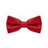 BOW TIE + POCKET SQUARE SET. Carbon. Red. Supplied with matching pocket square.-Bow Ties-PEROZ Accessories