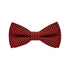 BOW TIE + POCKET SQUARE SET. Tartan. Red. Supplied with matching pocket square.-Bow Ties-PEROZ Accessories