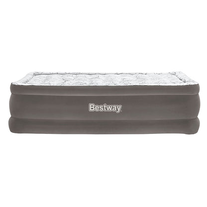 Bestway Air Mattress Bed Single Size Inflatable Flocked Camping Beds 56CM-Home &amp; Garden &gt; Inflatable Mattress-PEROZ Accessories