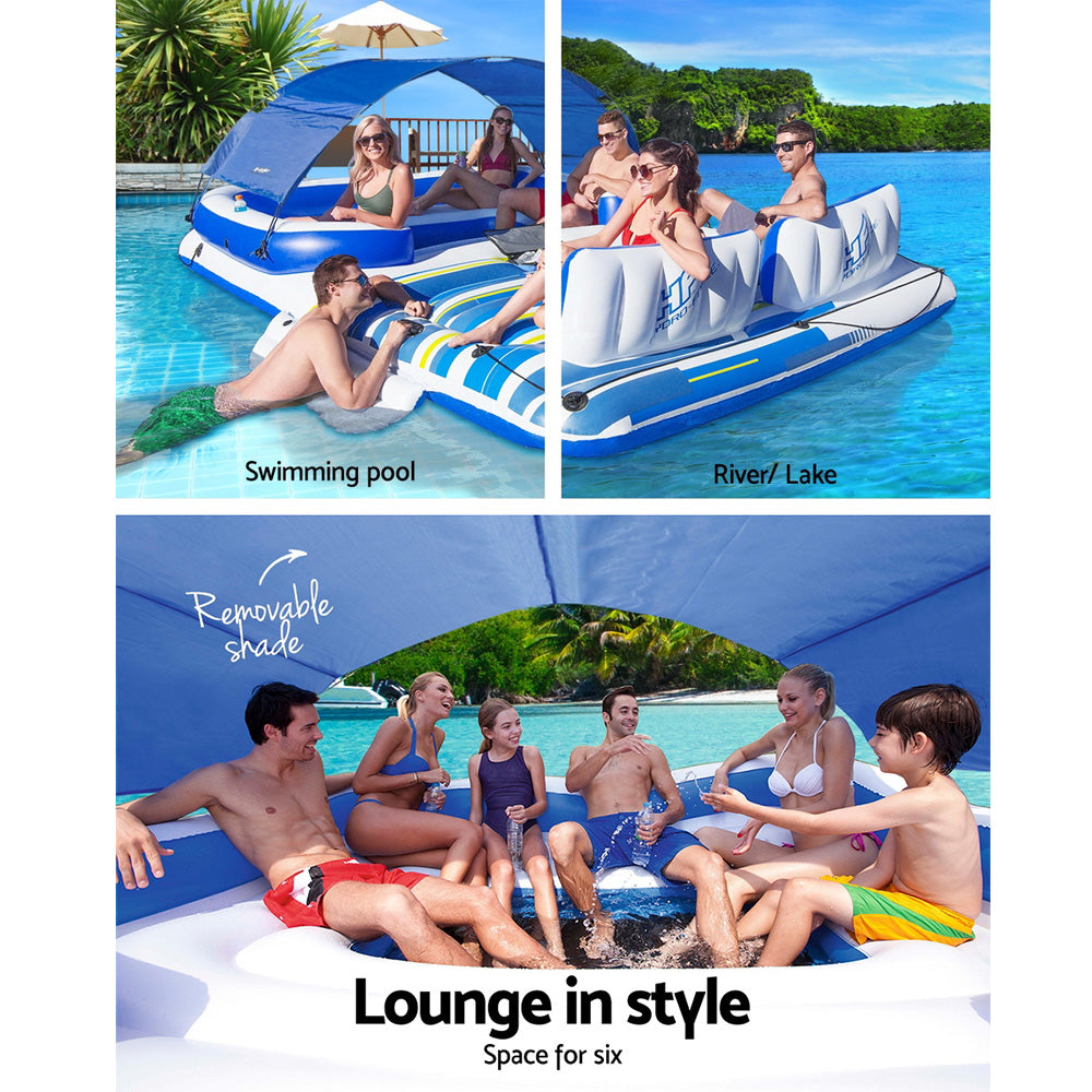 Bestway Inflatable Floating Float Floats Island LoungePool 6-personWater Fun-Home &amp; Garden &gt; Pool &amp; Accessories-PEROZ Accessories