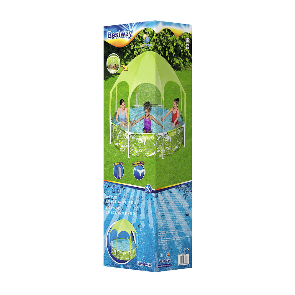 Bestway Above Ground Swimming Pool with Mist Shade-Home &amp; Garden &gt; Pool &amp; Accessories-PEROZ Accessories