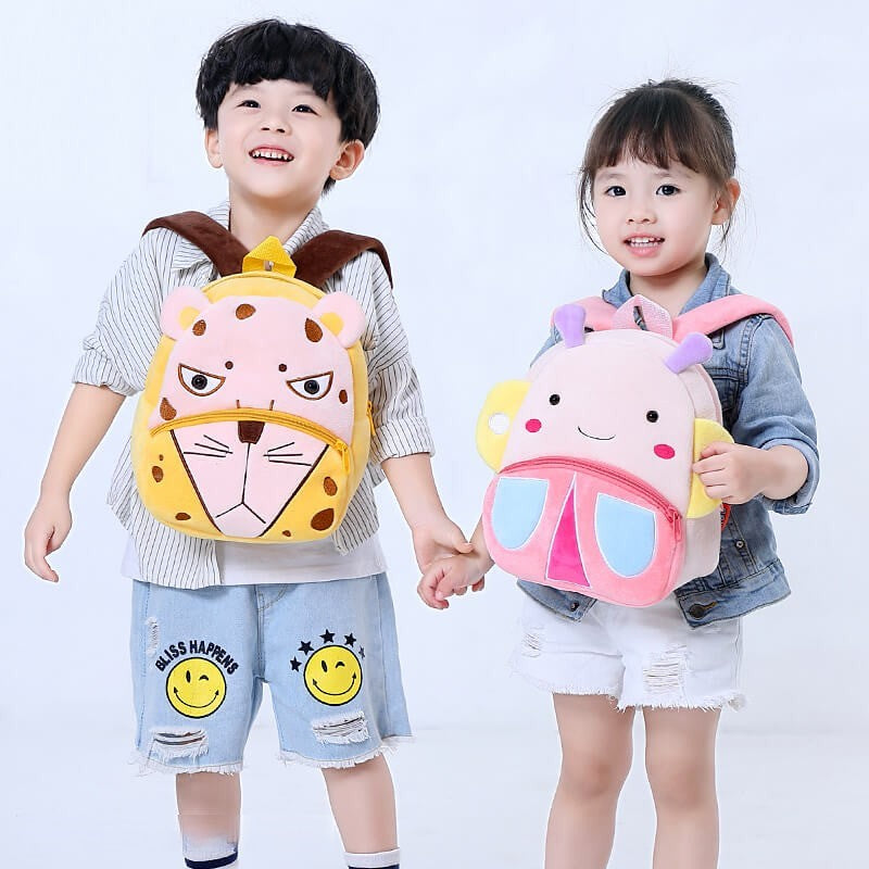 Anykidz 3D Yellow Leopard Kids School Backpack Cute Cartoon Animal Sty PEROZ