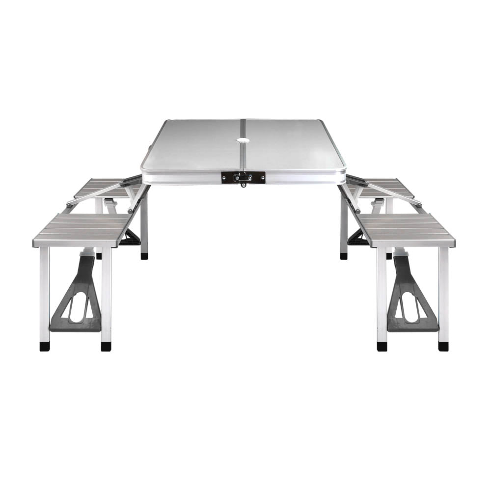 Weisshorn Camping Table Folding Aluminum Portable Outdoor Picnic 85CM-Outdoor &gt; Camping-PEROZ Accessories