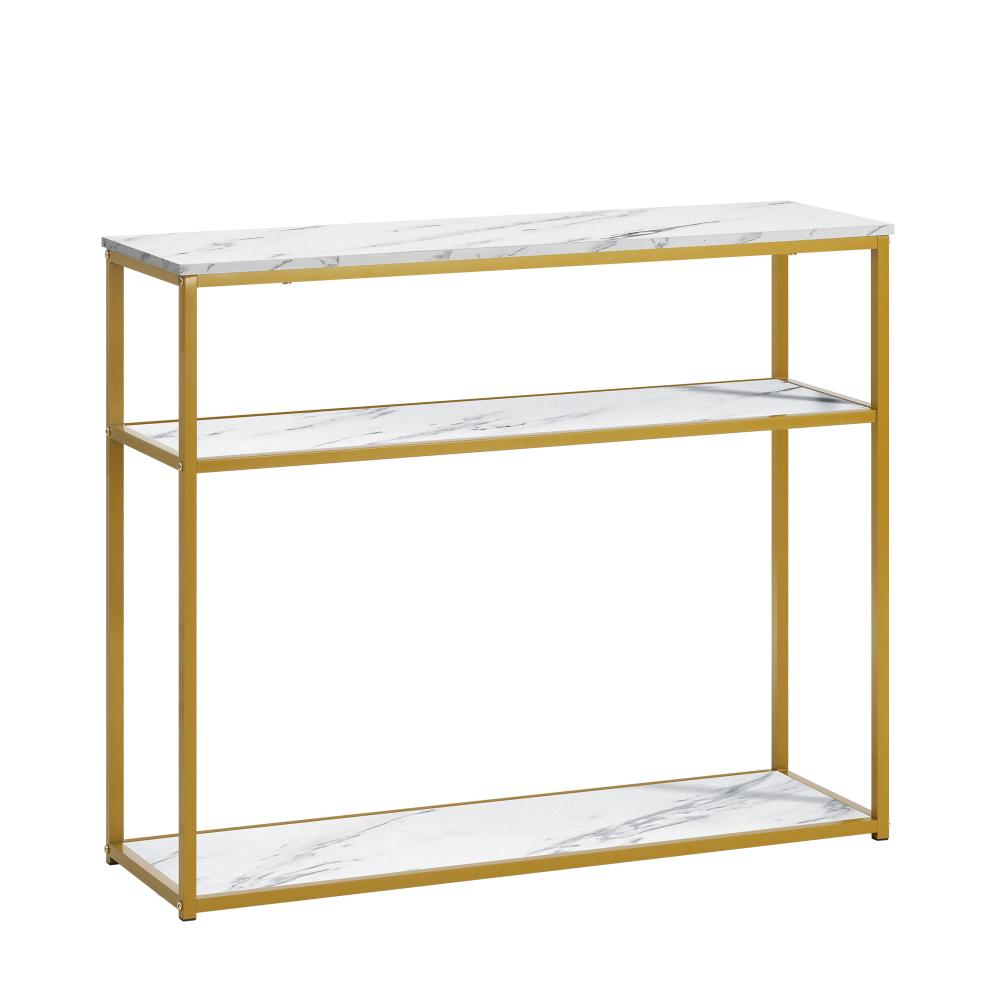 Shop Oikiture Hall Console Table Metal Hallway Desk Entry Display Wh&amp;GD Furniture  | PEROZ Australia