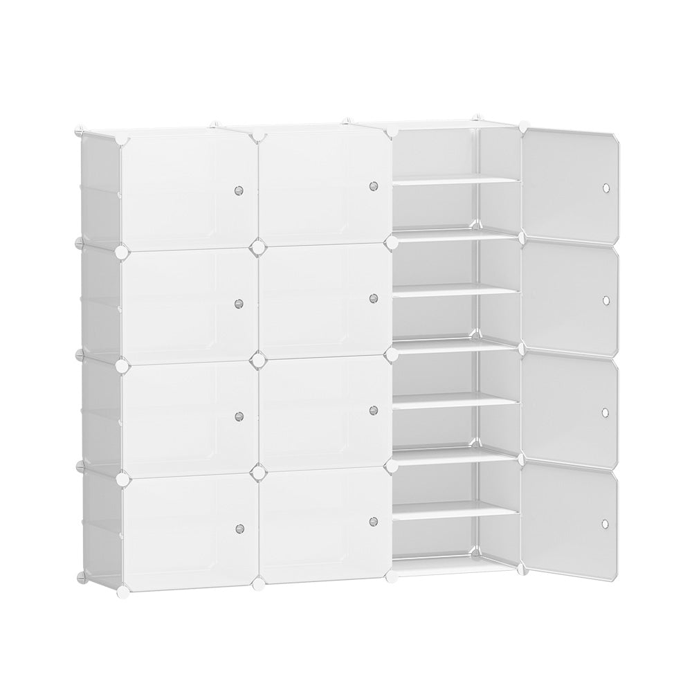 Artiss DIY Shoe Box Shoe Cabinet White Storage Cube Portable Organiser Stand-Home &amp; Garden &gt; Storage - Peroz Australia - Image - 2