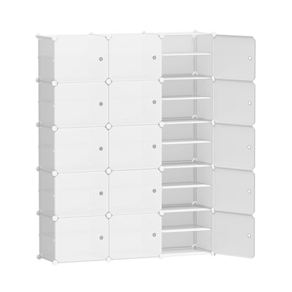 Artiss Shoe Cabinet DIY Shoe Box White Cube Portable Organiser Storage Stand-Home &amp; Garden &gt; Storage - Peroz Australia - Image - 2