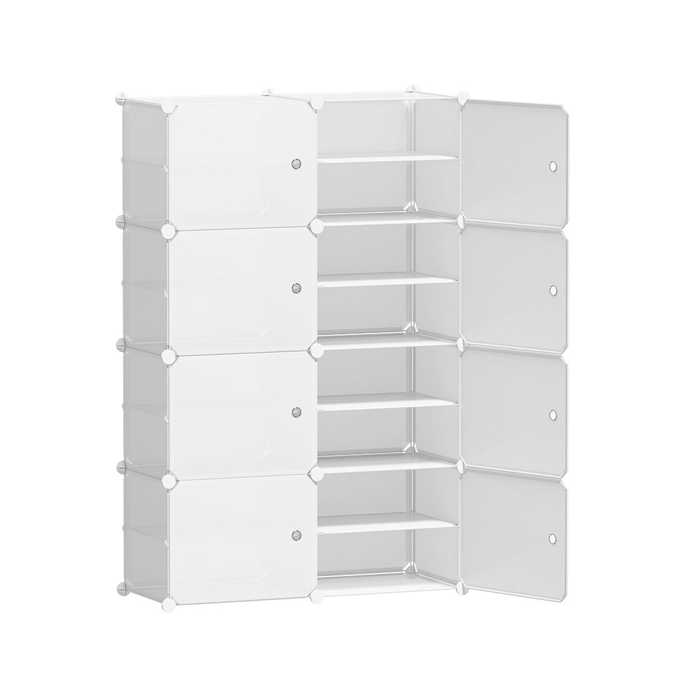 Artiss Shoe Cabinet DIY Storage Cube Shoe Box White Portable Organiser Stand-Home &amp; Garden &gt; Storage - Peroz Australia - Image - 1