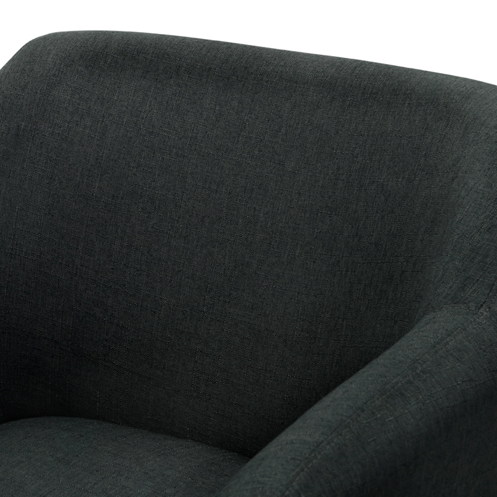 Artiss Aston Tub Accent Chair Charcoal-Furniture &gt; Living Room - Peroz Australia - Image - 4
