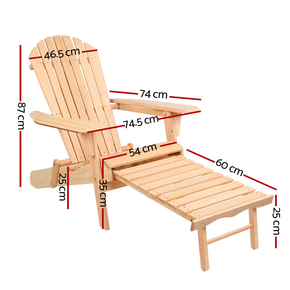 Gardeon Set of 2 Outdoor Sun Lounge Chairs Patio Furniture Beach Chair Lounger-Furniture &gt; Outdoor-PEROZ Accessories