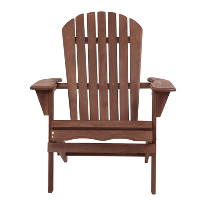 Gardeon Outdoor Furniture Beach Chair Wooden Adirondack Patio Lounge Garden-Furniture &gt; Outdoor-PEROZ Accessories