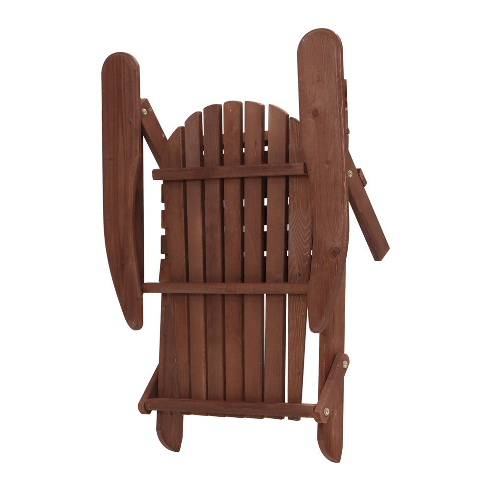 Gardeon Outdoor Furniture Beach Chair Wooden Adirondack Patio Lounge Garden-Furniture &gt; Outdoor-PEROZ Accessories