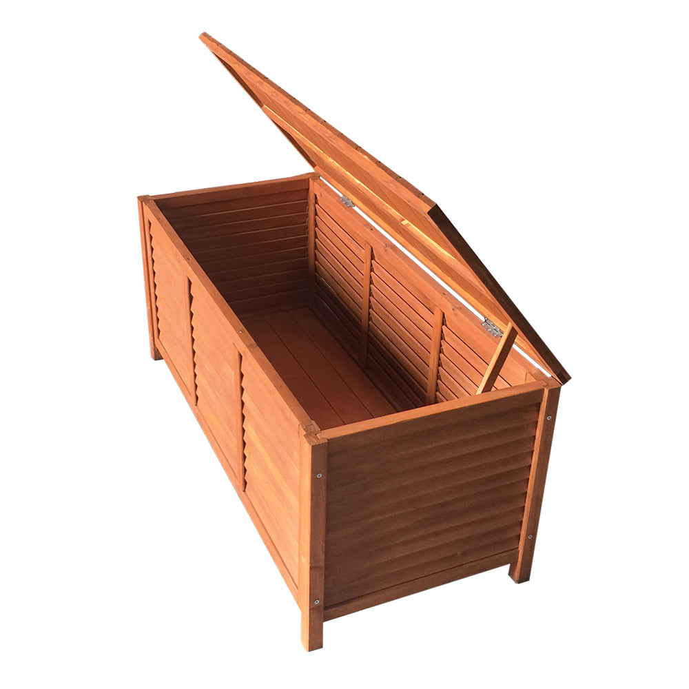 Gardeon Outoor Fir Wooden Storage Bench-Home &amp; Garden &gt; Storage-PEROZ Accessories