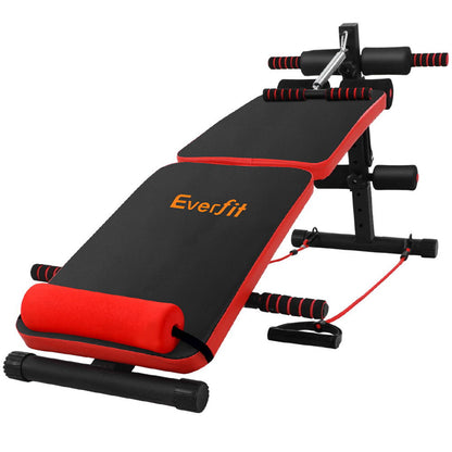 Everfit Weight Bench Sit Up Bench Press Foldable Home Gym Equipment-Sports &amp; Fitness &gt; Fitness Accessories-PEROZ Accessories