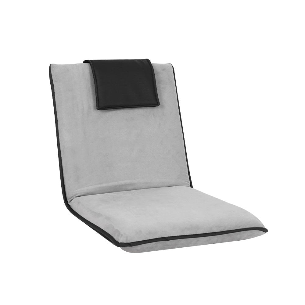 Artiss Floor Lounge Sofa Bed Couch Recliner Chair Folding Chair Cushion Grey-Furniture &gt; Living Room-PEROZ Accessories