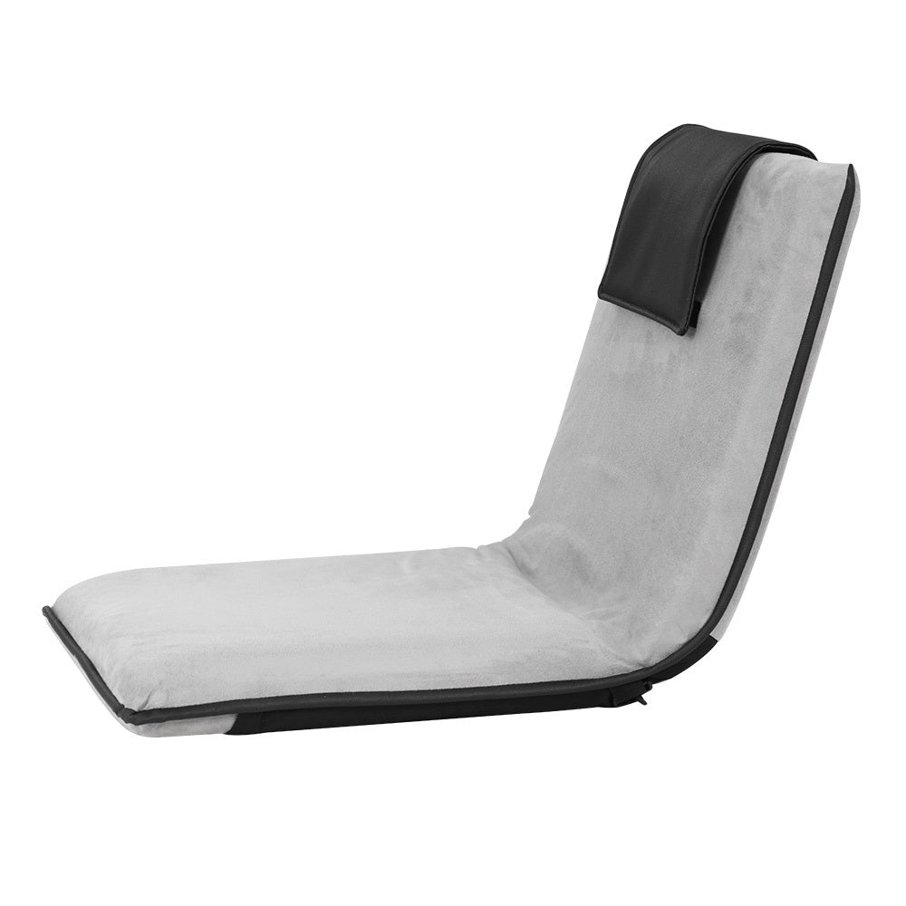 Artiss Floor Lounge Sofa Bed Couch Recliner Chair Folding Chair Cushion Grey-Furniture &gt; Living Room-PEROZ Accessories