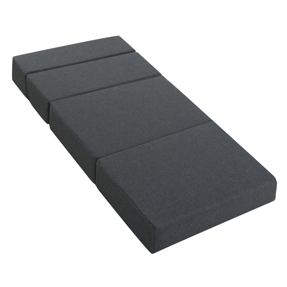 Giselle Bedding Folding Mattress Foldable Portable Bed Floor Mat Camping Pad-Furniture &gt; Mattresses-PEROZ Accessories