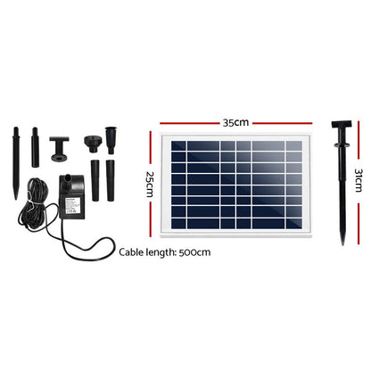 Gardeon Solar Pond Pump 6.6FT-Home &amp; Garden &gt; Garden Tools-PEROZ Accessories