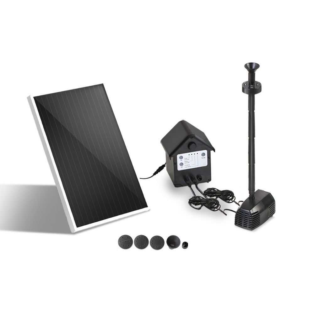 Gardeon Solar Pond Pump with Battery Kit LED Lights 4FT-Home &amp; Garden &gt; Fountains-PEROZ Accessories