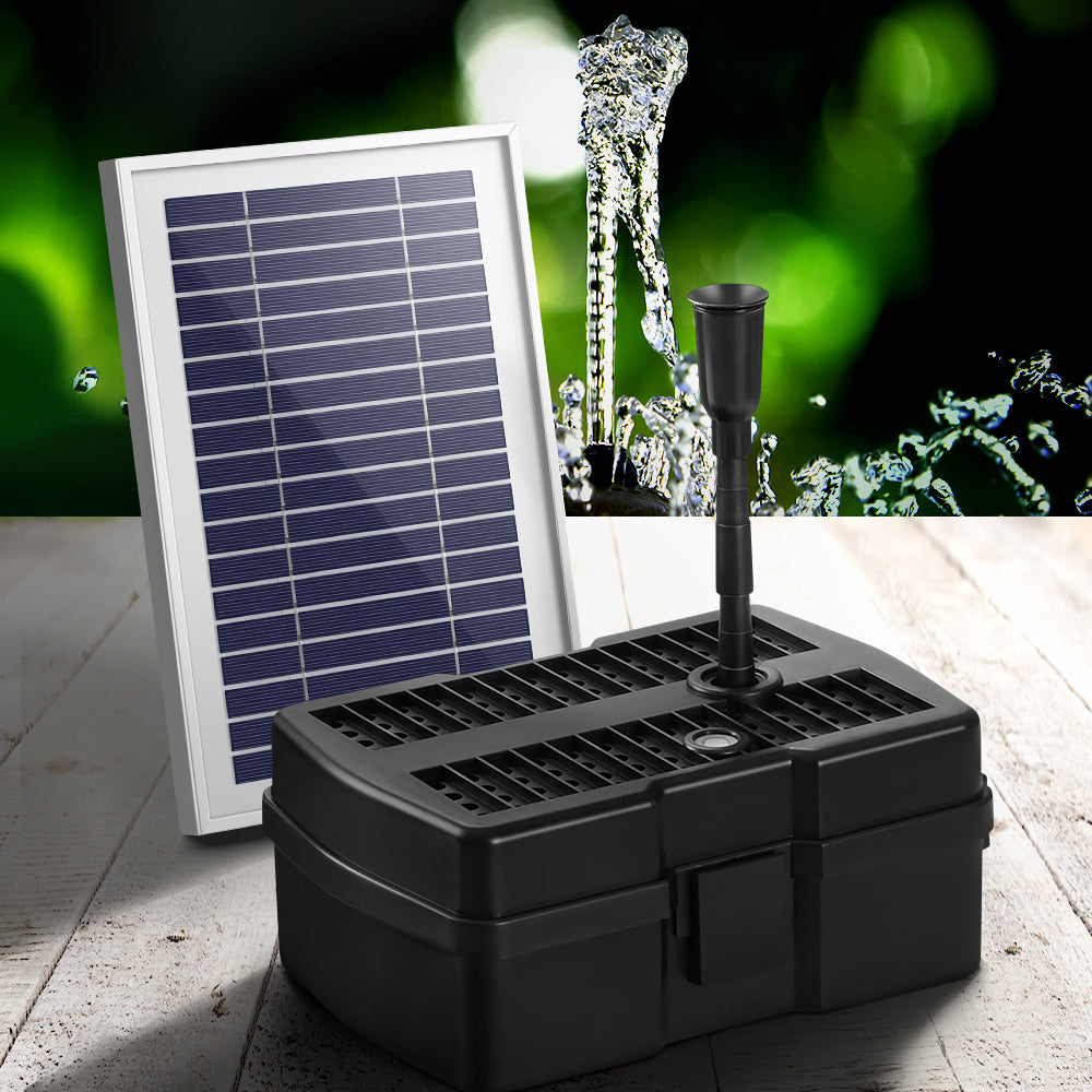 Gardeon Solar Pond Pump with Filter Box 4.6FT-Home &amp; Garden &gt; Garden Tools-PEROZ Accessories