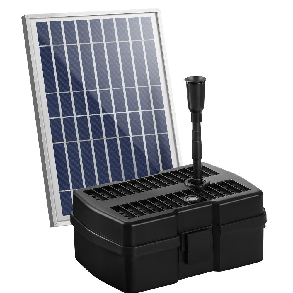 Gardeon Solar Pond Pump with Filter Box 5FT-Home &amp; Garden &gt; Fountains-PEROZ Accessories