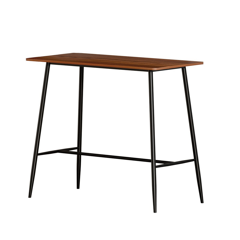 Artiss Bar Table Industrial Dining Desk High Wood Kitchen Shelf Wooden Cafe Pub-Furniture &gt; Dining - Peroz Australia - Image - 2