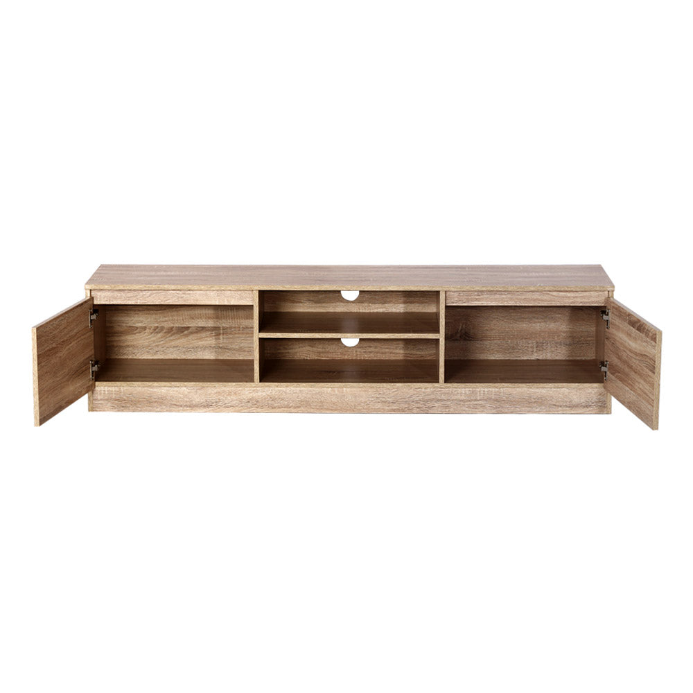 Artiss 160CM TV Stand Entertainment Unit Lowline Storage Cabinet Wooden-Entertainment Units - Peroz Australia - Image - 3