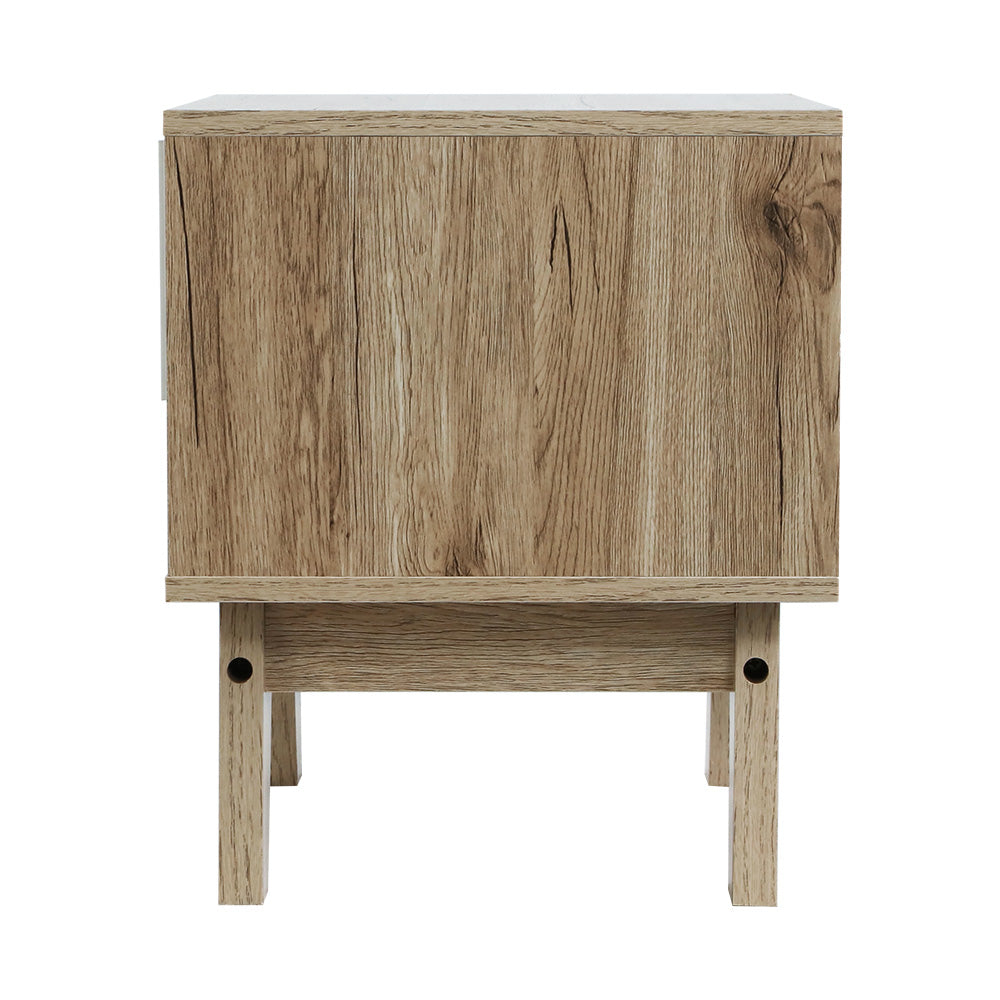 Artiss Bedside Table Drawer Nightstand Shelf Cabinet Storage Lamp Side Wooden-Bedside Tables - Peroz Australia - Image - 5