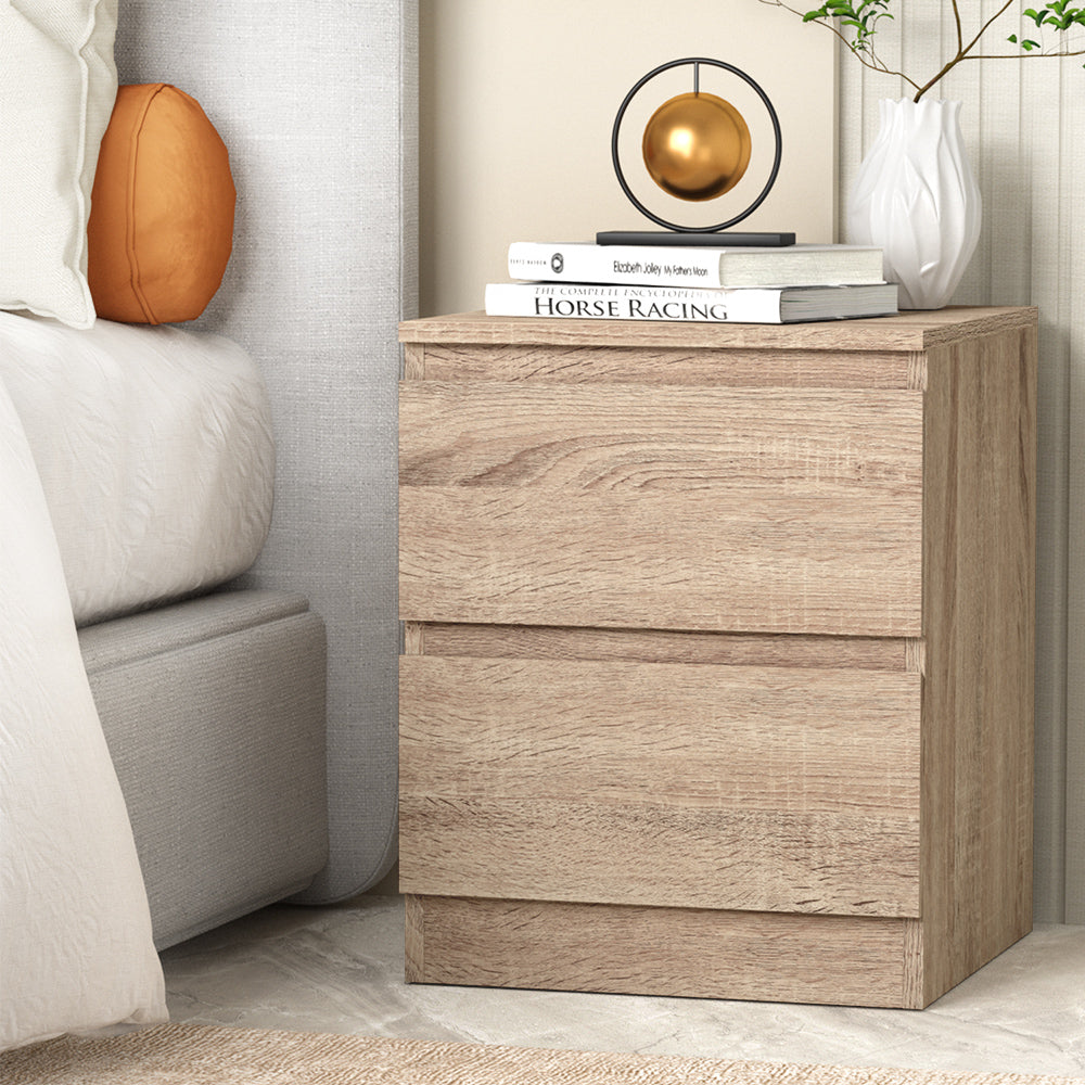 Artiss Bedside Tables Drawers Side Table Bedroom Furniture Nightstand Wood Lamp-Furniture &gt; Bedroom - Peroz Australia - Image - 1