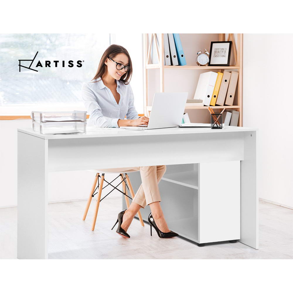 Artiss Office Computer Desk Corner Study Table Workstation Bookcase Storage-Furniture &gt; Office - Peroz Australia - Image - 6