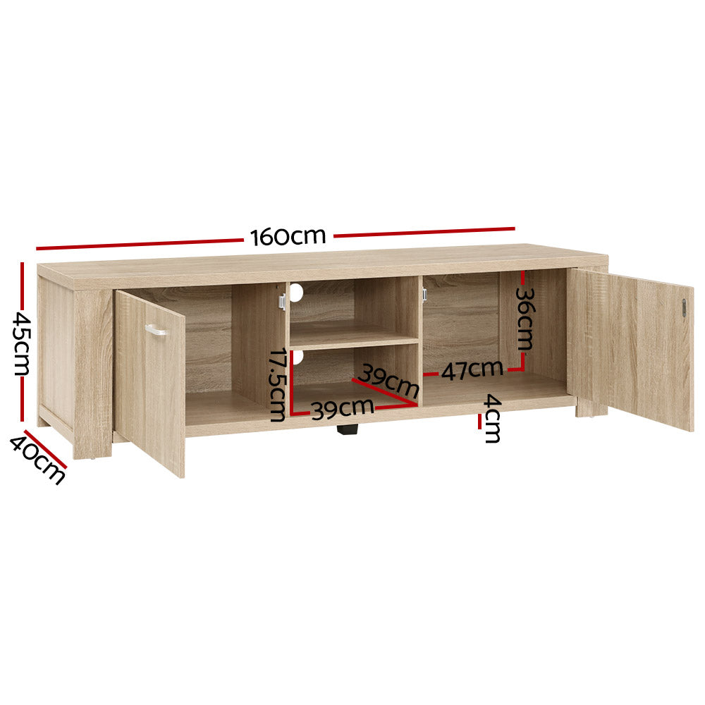 Artiss TV Cabinet Entertainment Unit TV Stand Display Shelf Storage Cabinet Wooden-Entertainment Units - Peroz Australia - Image - 3